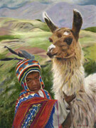 Boy with Llama